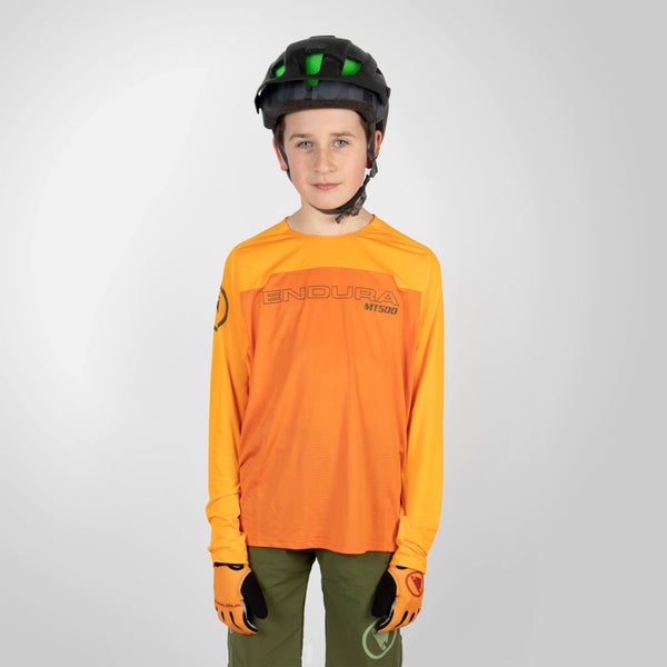 Kids's MT500 Burner L/S Jersey - Tangerine