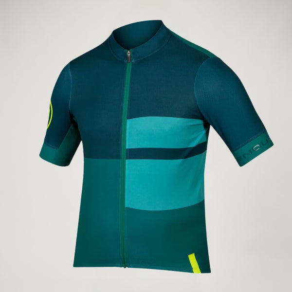 Men's FS260 Print S/S Jersey - Emerald Green